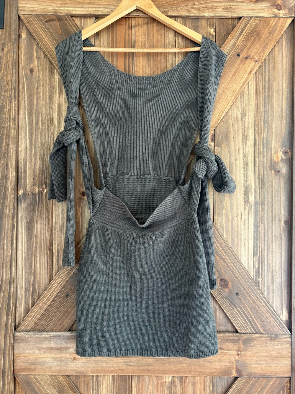 New! Free People Beach Orchid Convertible Mini Dress. Sting Ray Grey. Size XS - Picture 6 of 10